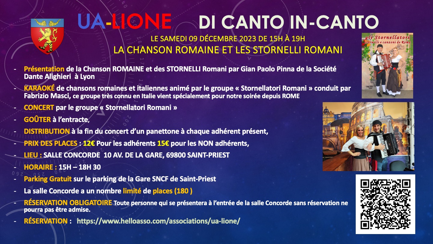 Ua Lione di Canto in Canto ROMAINE