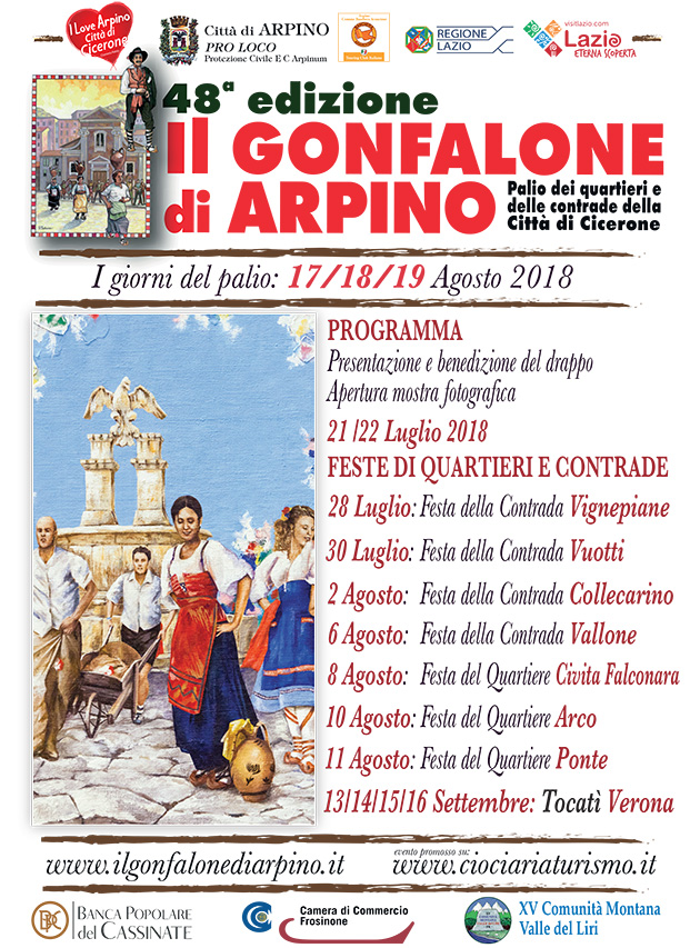 gonfalone di arpino 2018